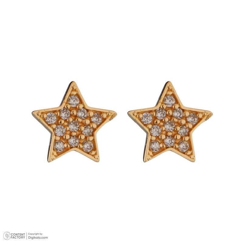 گوشواره طلا 18 عیار زنانه تاج مدل G4