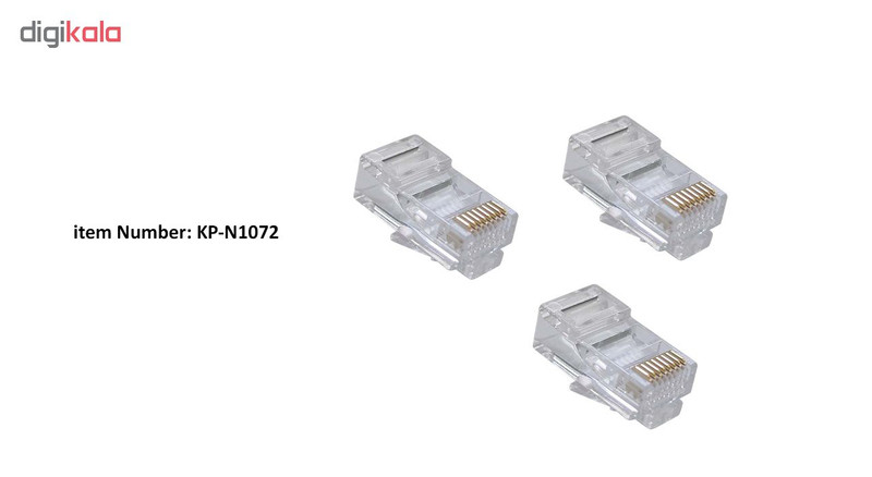 کانکتور Rj45 Cat6 UTP کی نت پلاس بسته 20 عددی