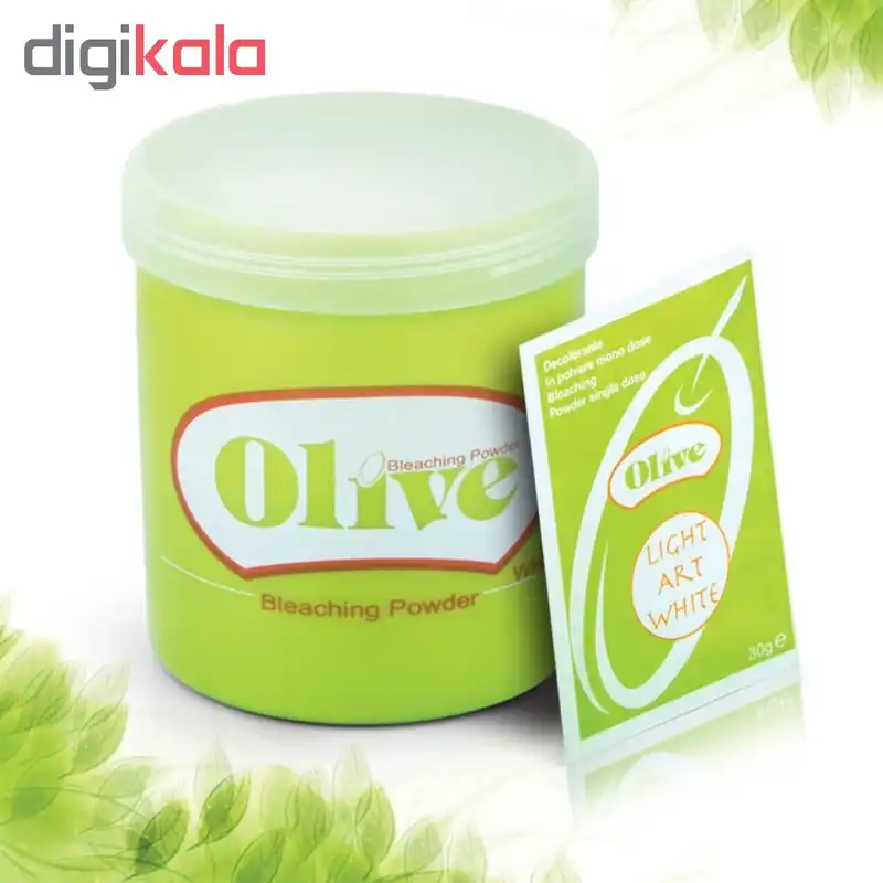 پودر دکلره سفید الیو مدل Bleaching حجم 500 گرم