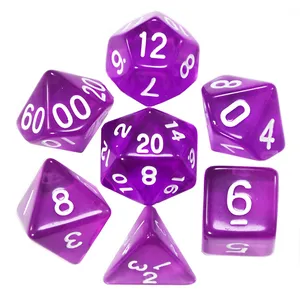 تاس بازی مدل Dungeons and Dragons بسته 7 عددی