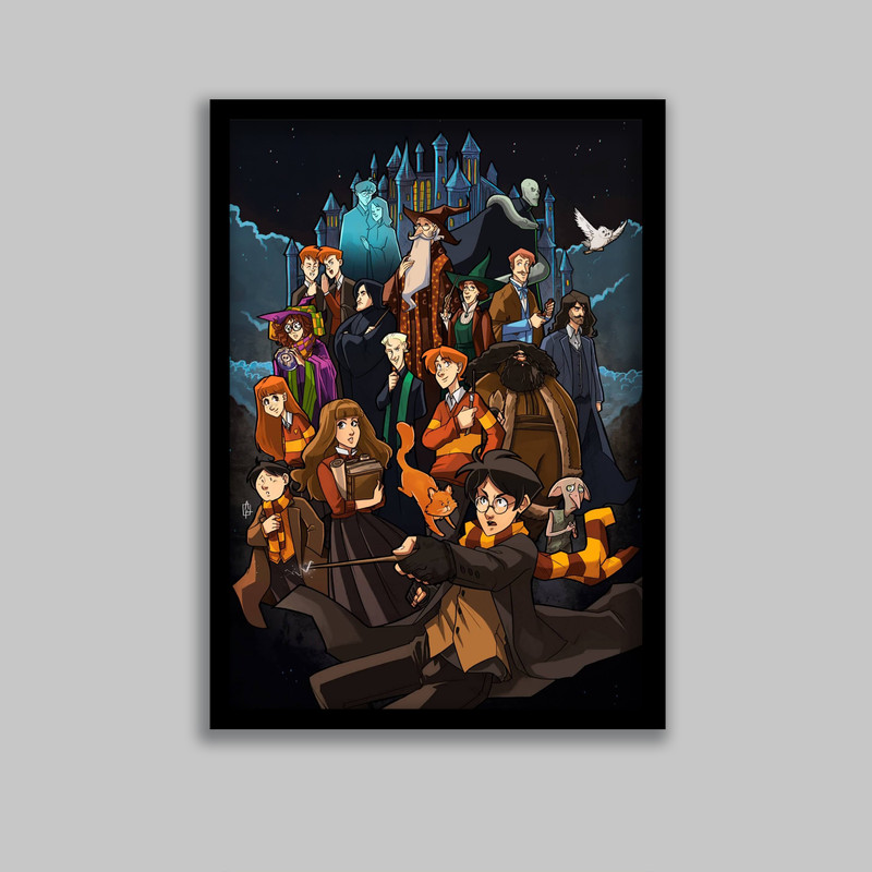 تابلو مدل هری پاتر Harry Potter کد LA-G10578-2