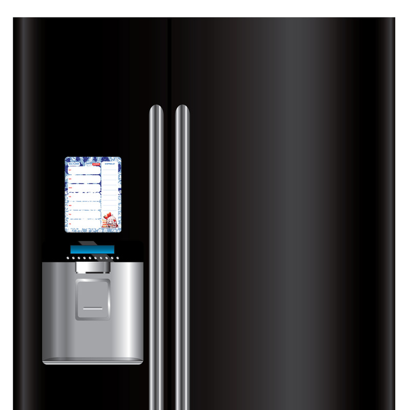 تخته وایت برد لاژید مدل برنامه ریزی غذایی سایز 14x18 سانتی متر