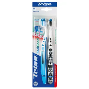 Trisa Feel Good Medium Toothbrush 2Pcs