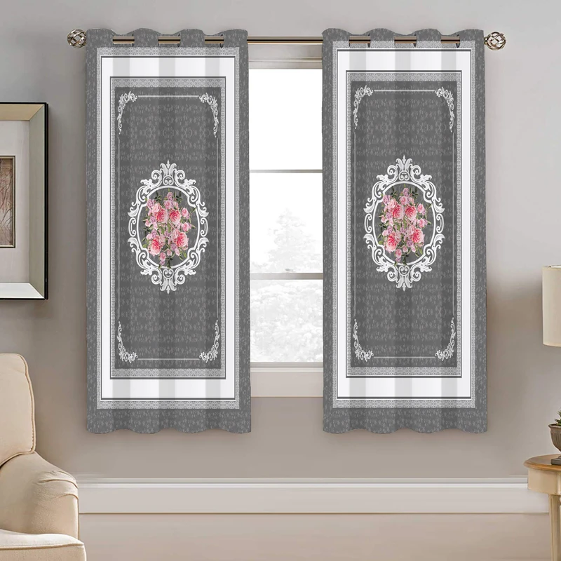 پرده نیروانا طرح سنتی مدل مخمل کد 8972 سایز 140×200 سانتی متر