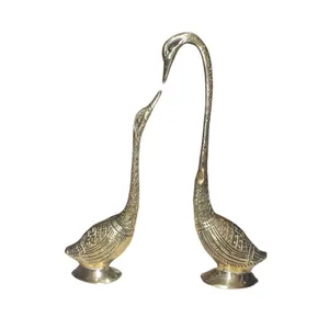 مجسمه برنجی طرح قو عاشق کد 120 مجموعه 2 عددی