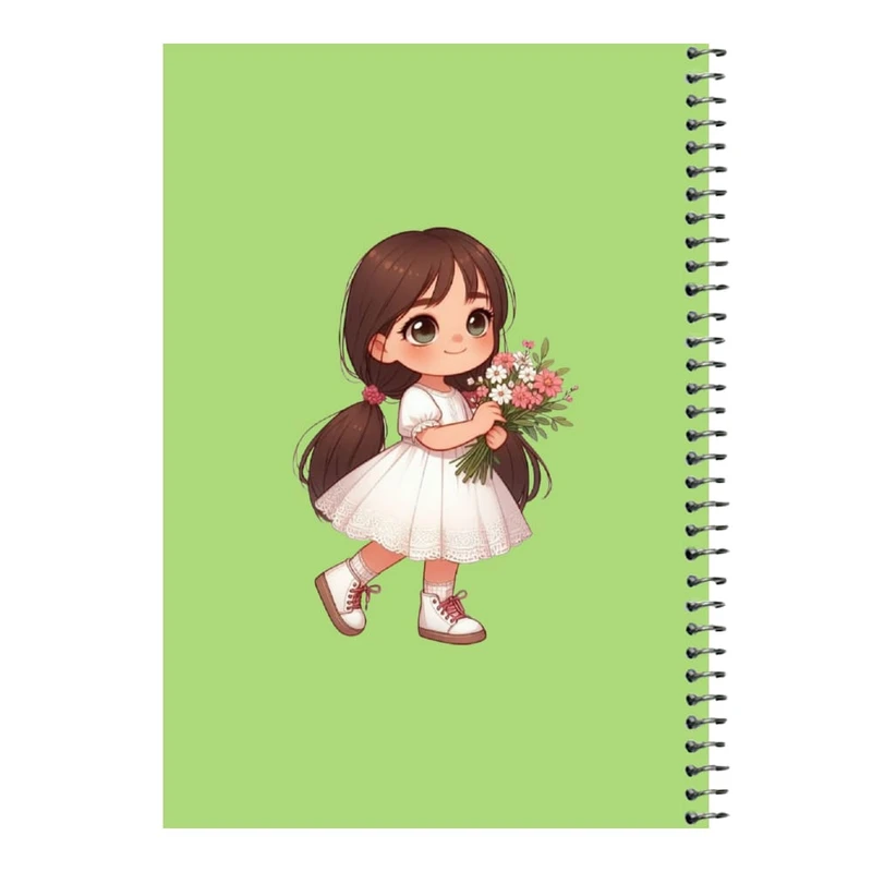 دفتر مشق 80 برگ اس جی مدل دخترک   