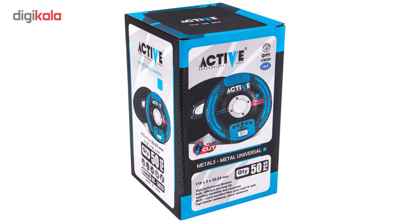 مجموعه 2 عددی صفحه سنگ برش آهن اکتیو تولز مدل AC5053