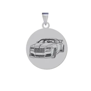 آویز گردنبند زنانه و مردانه هایکا مدل ماشین مسابقه ای کد ag.h 149