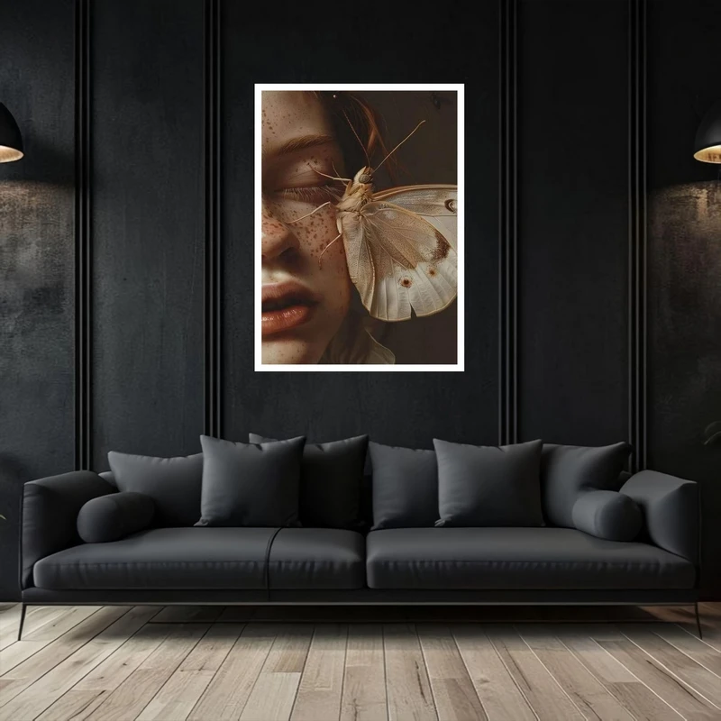 تابلو بکلیت طرح نقاشی چهره دکوری هنری و مدرن مدل W-bu5388