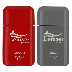 عطر جیبی لمسر مدل Sauvage - LANCOME حجم 25 میلی لیتر مجموعه دو عددی