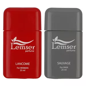 عطر جیبی لمسر مدل Sauvage - LANCOME حجم 25 میلی لیتر مجموعه دو عددی