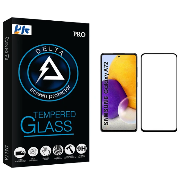 محافظ صفحه نمایش پی کی مدل Delta Glass مناسب برای گوشی موبایل سامسونگ Galaxy A72