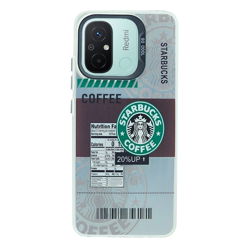 کاور طرح کافی کد 2 مناسب برای گوشی موبایل شیائومی Redmi 12C