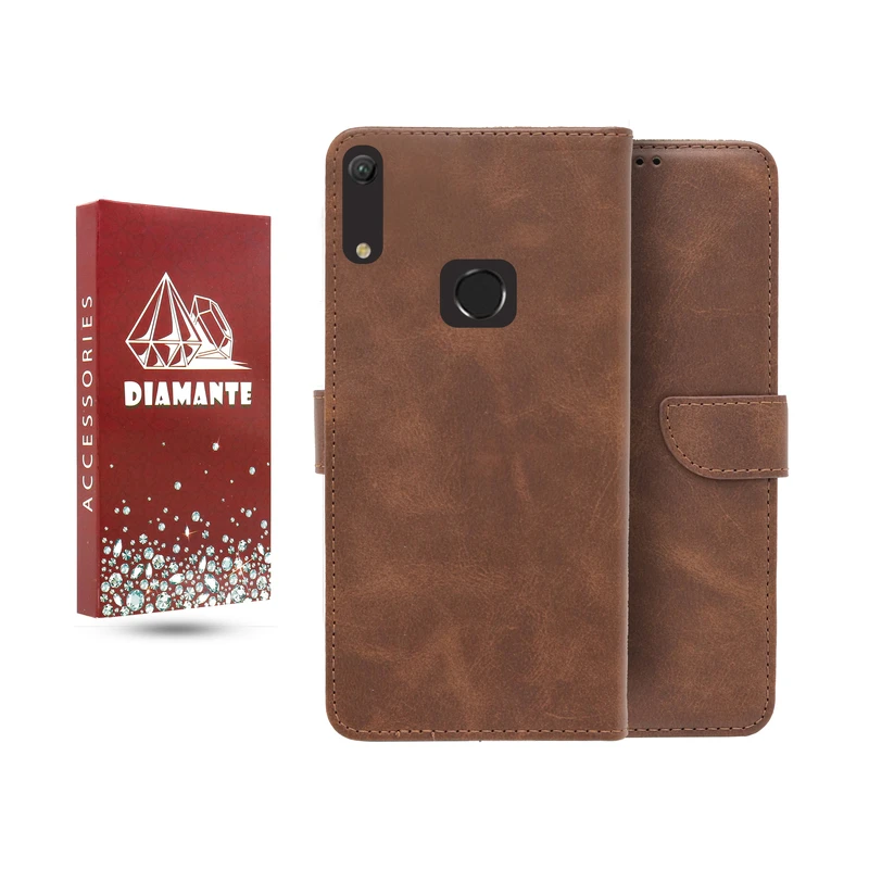 کیف کلاسوری دیامانته مدل چرم مناسب برای گوشی موبایل هوآوی Y6 2019 / Y6 Prime 2019