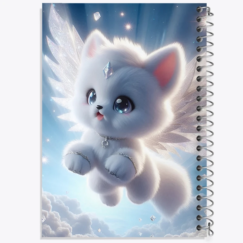 دفتر شطرنجی 50 برگ خندالو طرح گربه کیوت کد F6081