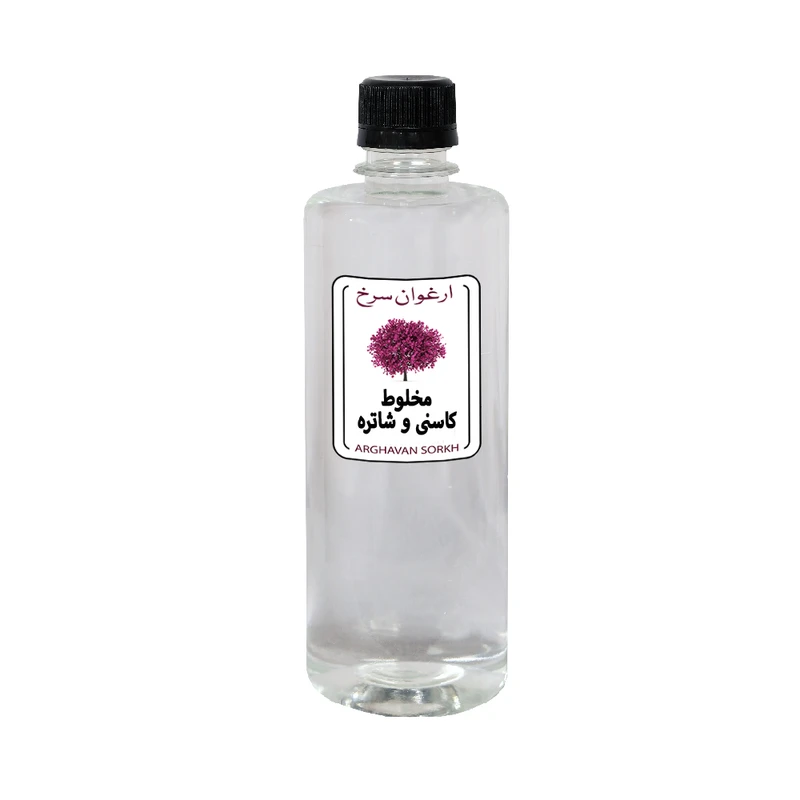 عرق مخلوط کاسنی و شاتره ارغوان سرخ - 500 میلی لیتر 