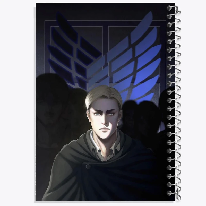دفتر ژورنال نویسی 50 برگ خندالو مدل نقطه ای طرح اروین اسمیت انیمه اتک آن تایتان Attack on Titan کد 11037
