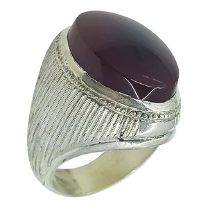انگشتر نقره مردانه سلین کالا مدل عقیق کد  ce-As205