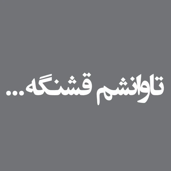 برچسب بدنه خودرو طرح تاوانشم قشنگه 2 کد FS04
