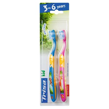 مسواک کودک تریزا مدل Pro Clean برای کودکان 3 تا 6 سال بسته 2 عددی
