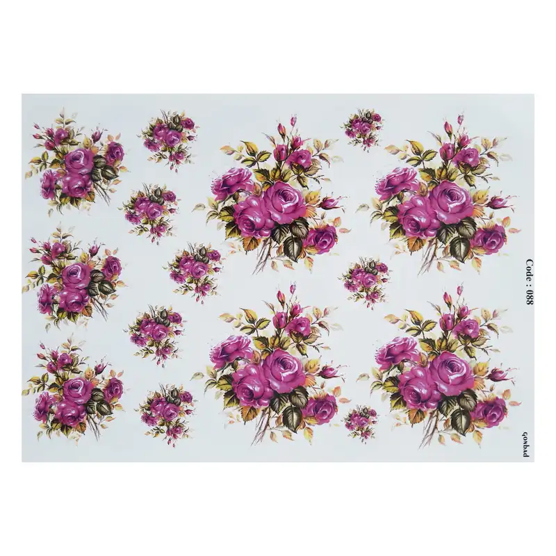 برچسب ترنسفر مدل رز سوسنی