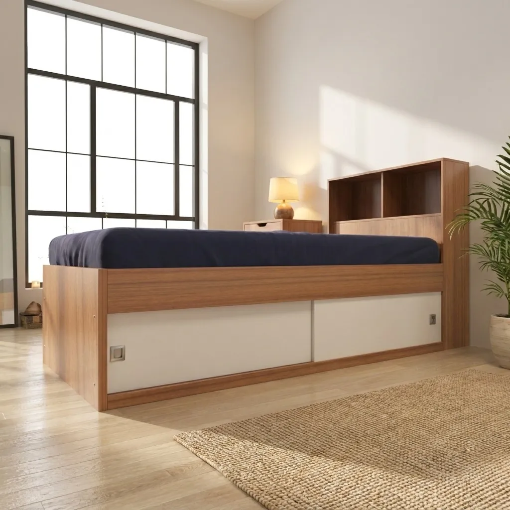 تخت خواب یک نفره اعیان مدل FH297 سایز 90x200 سانتی متر