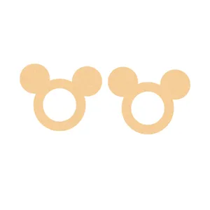 گوشواره طلا 18 عیار زنانه باراد زر مدل میکی موس BZ24