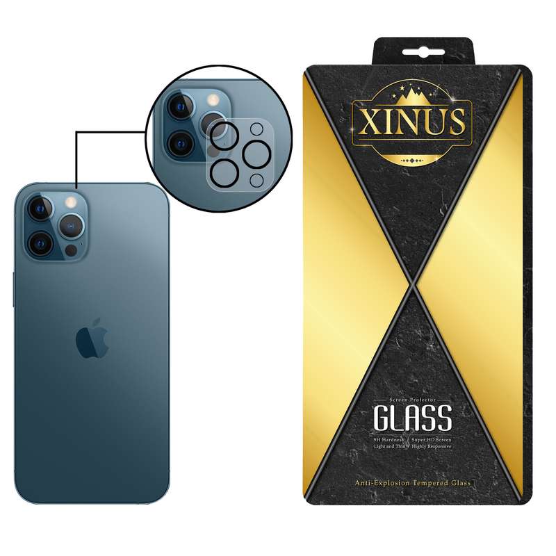 محافظ لنز دوربین ژینوس مدل 3DLENS مناسب برای گوشی موبایل اپل iPhone 12 Pro