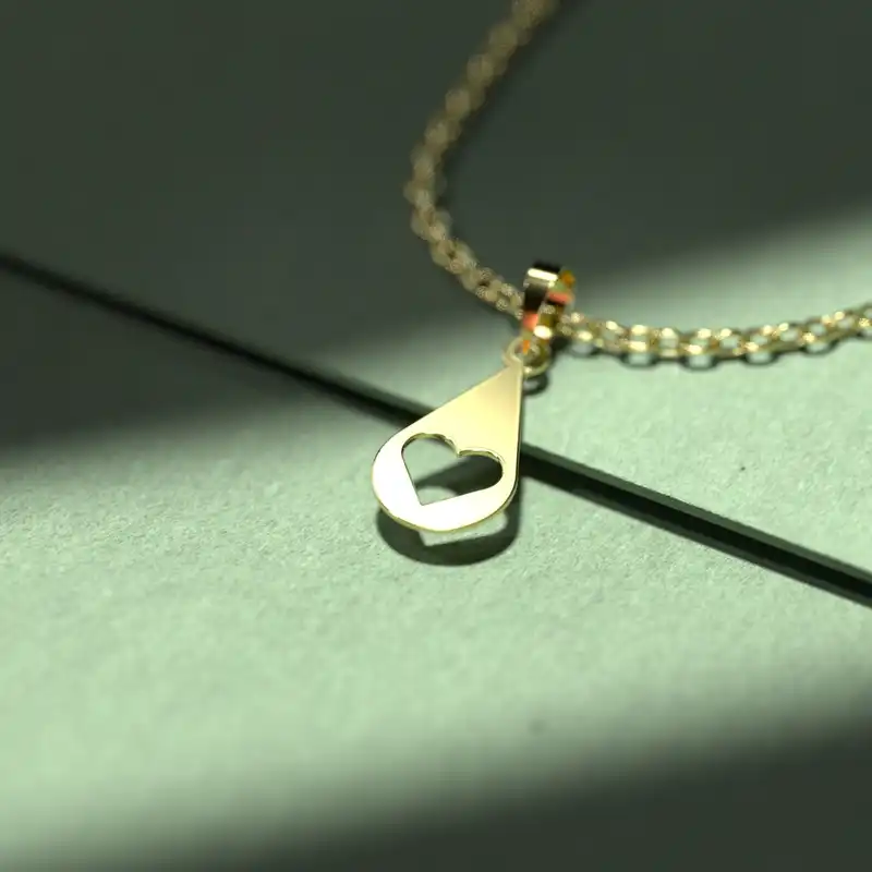 گردنبند طلا 18 عیار زنانه مدوپد مدل بیضی کد CA10322