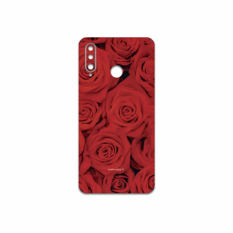 برچسب پوششی ماهوت مدل Red-Flower مناسب برای گوشی موبایل هوآوی P30 Lite (48 MP Camera)