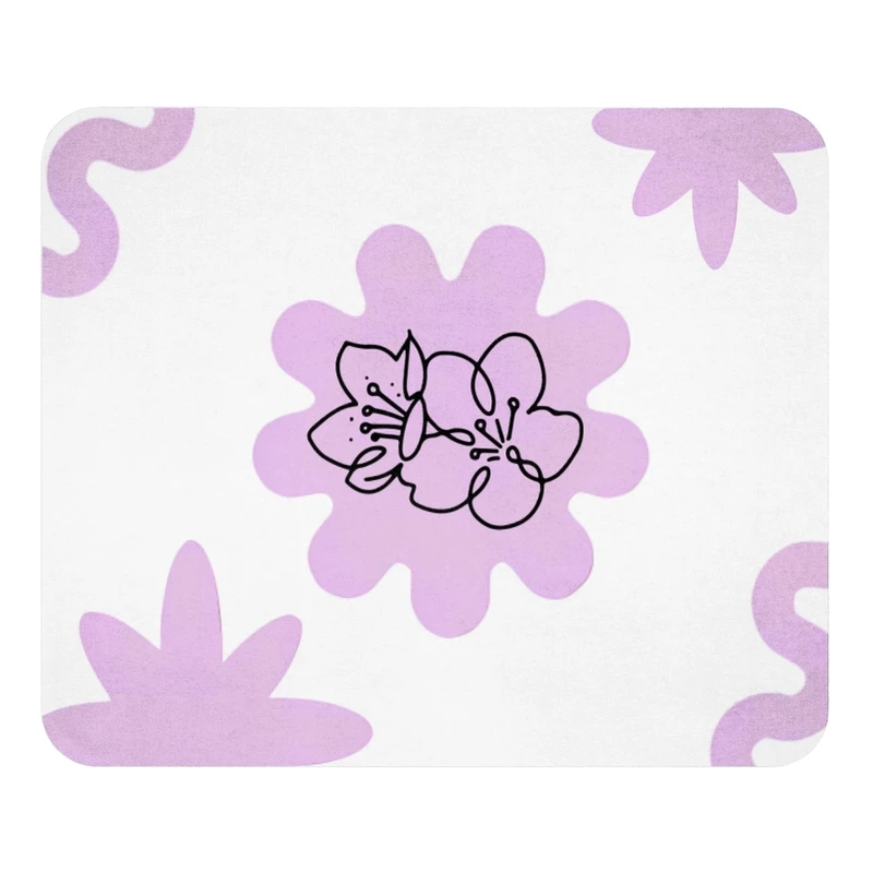 ماوس پد مدل گل سایز 19x24 سانتی متر