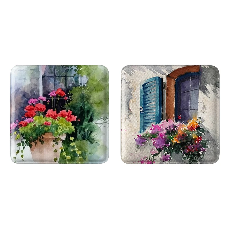 مگنت خندالو مدل گل گلی کد 22252226 مجموعه 2 عددی