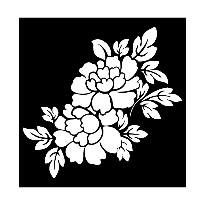  شابلون باتیس آرت طرح گل کد 50-217