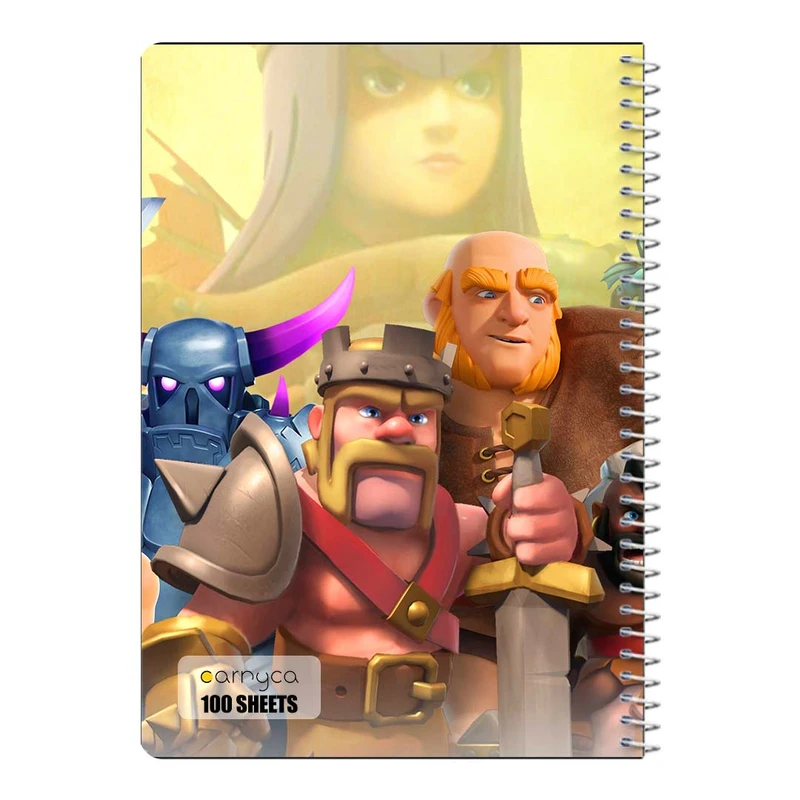 دفتر مشق 100 برگ سیمی کارنیکا طرح کلش اف کلنز Clash of Clans کد 82725