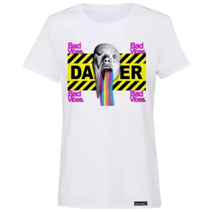 تی شرت آستین کوتاه زنانه 27 مدل Bad Vibes کد MH1397