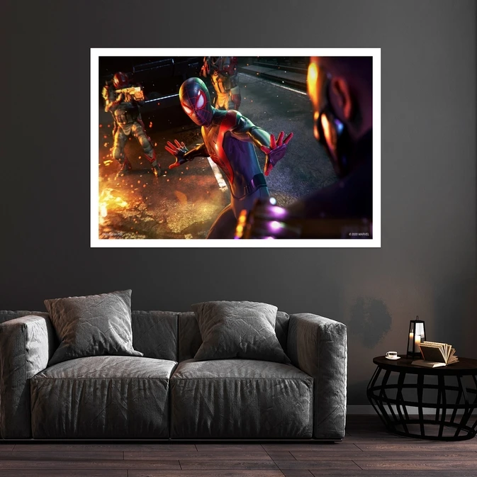 تابلو بکلیت طرح فیلم Spider-Man مدل قاب شاسی W-s8831