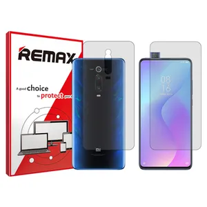 Remax HyGEL model transparent screen protector suitable for Xiaomi Mi 9T mobile phone along with the back protector