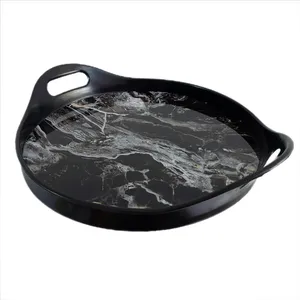 سینی مدل دسته دار طرح Marble کد 13