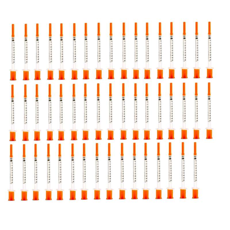 سرنگ انسولین مدل 05 ظرفیت 0.5 میلی لیتر بسته 50 عددی