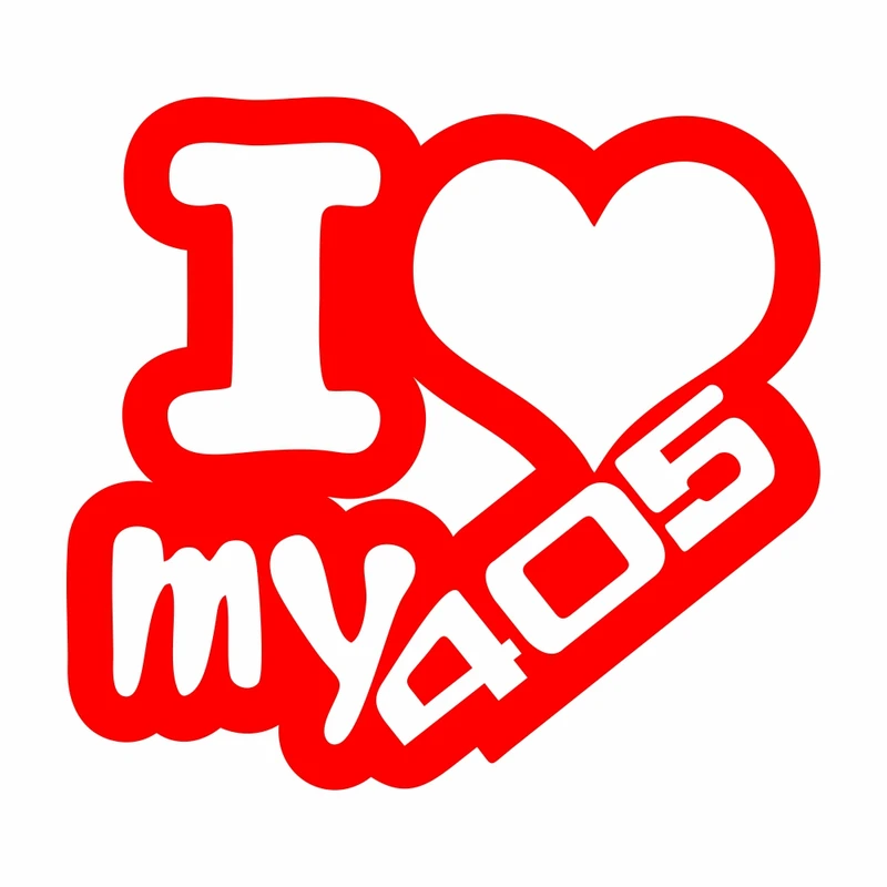 برچسب بدنه خودرو ماتریسیو طرح ماشین I Love My 405 کد M214
