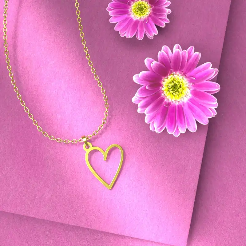 گردنبند طلا 18 عیار زنانه مدوپد کد CA10877