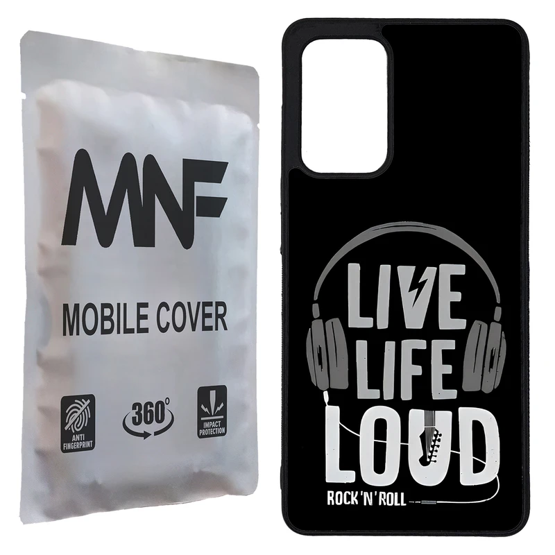 کاور ام ان اف طرح LIVE LIFE LOUD کد P-076 مناسب برای گوشی موبایل سامسونگ Galaxy A72 / A72 5G