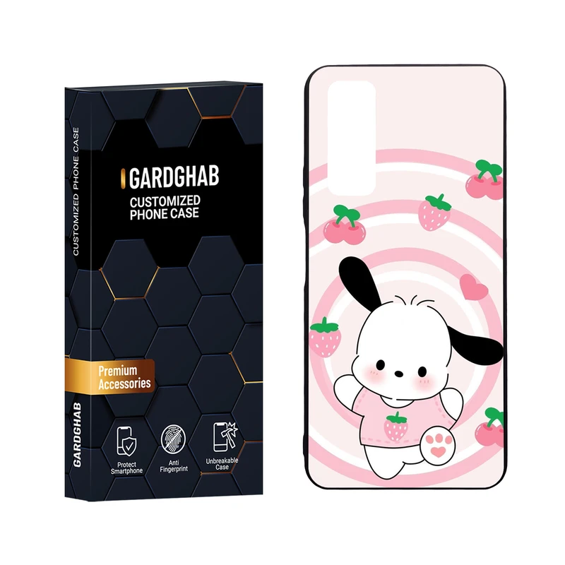  کاور گارد قاب مدل دور ژله ای پشت گلس فانتزی مناسب برای گوشی موبایل هوآوی Y7a