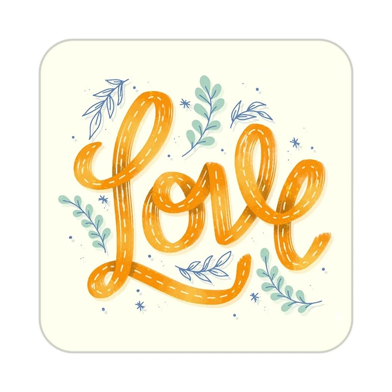 زیر لیوانی کاکتی طرح عاشقانه مدل mp39167