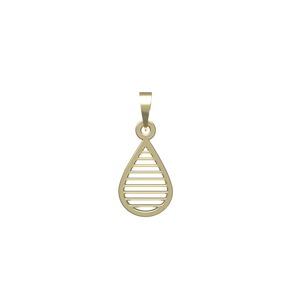 آویز گردنبند طلا 18 عیار زنانه مدوپد مدل هندسی کد PA1-14155 -  - 2