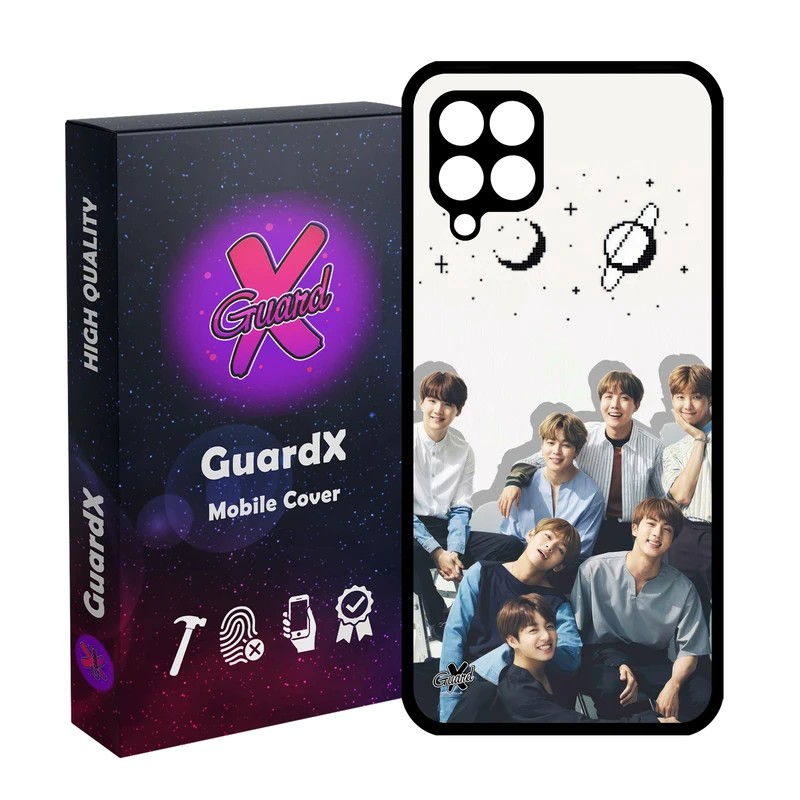 کاور گارد ایکس طرح K-Pop مدل Glass10680 مناسب برای گوشی موبایل سامسونگ Galaxy A12/M12/F12