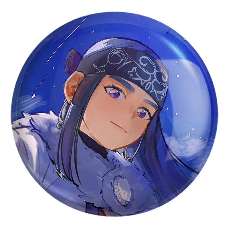 پیکسل خندالو طرح اسیرپا انیمه کامویی طلایی Golden Kamuy کد 23733 مدل بزرگ