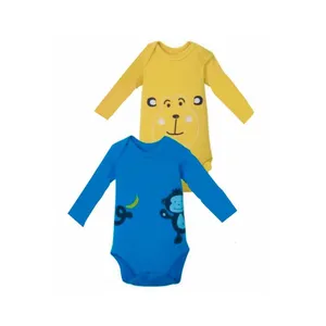 بادی آستین بلند نوزادی لوپیلو مدل LK73 مجموعه 2 عددی