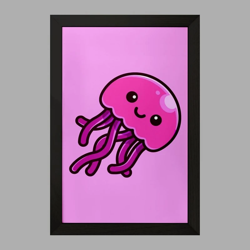 تابلو خندالو مدل حیوانات آبزی عروس دریایی کد 28162