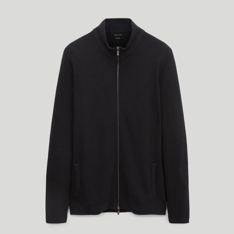 ژاکت مردانه ماسیمو دوتی مدل ZIPPED COTTON CARDIGAN 